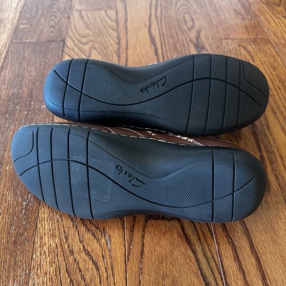 Clarks Bendables Loafers Womens Shoes Size 8 Brown Leather Comfort Stretch 35063 - Picture 15 of 16